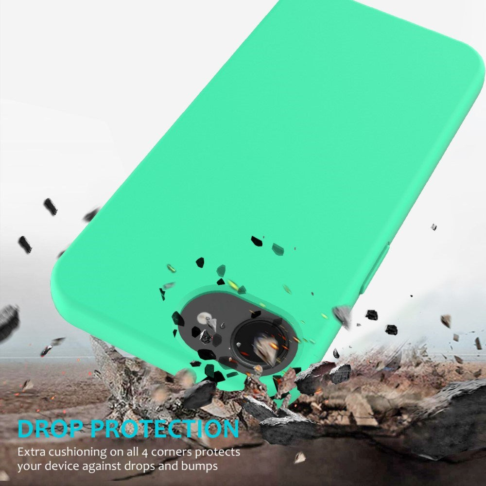 EIDERWOOD iPhone 17e / 16e Silikone Cover - Foret Inderside - Neon Grøn