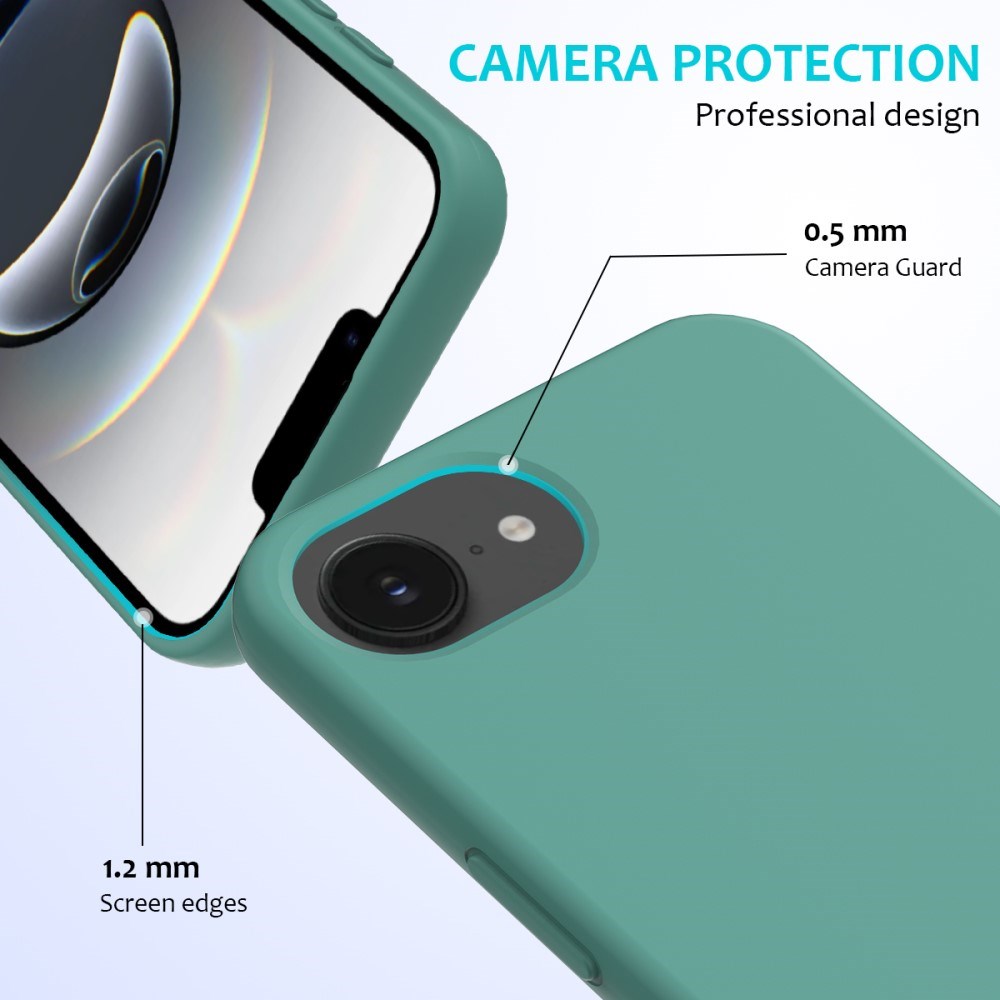 EIDERWOOD iPhone 17e / 16e Silikone Cover - Foret Inderside - Mørkegrøn