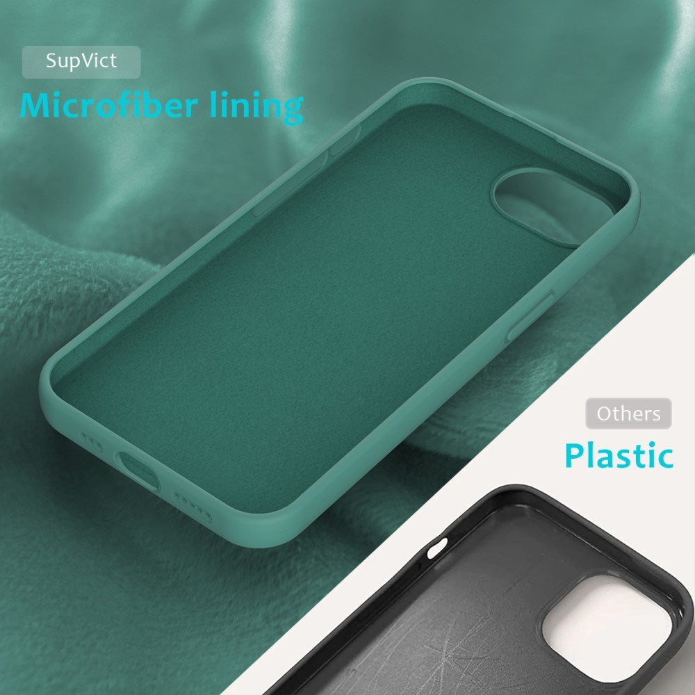 EIDERWOOD iPhone 17e / 16e Silikone Cover - Foret Inderside - Mørkegrøn