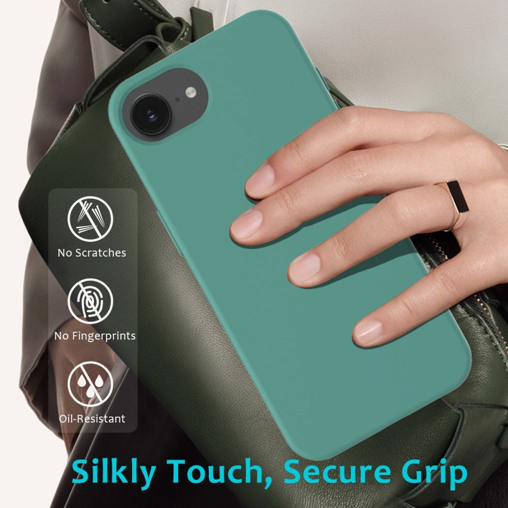EIDERWOOD iPhone 17e / 16e Silikone Cover - Foret Inderside - Mørkegrøn