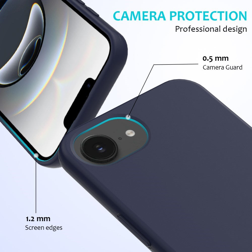 EIDERWOOD iPhone 17e / 16e Silikone Cover - Foret Inderside - Mørkeblå