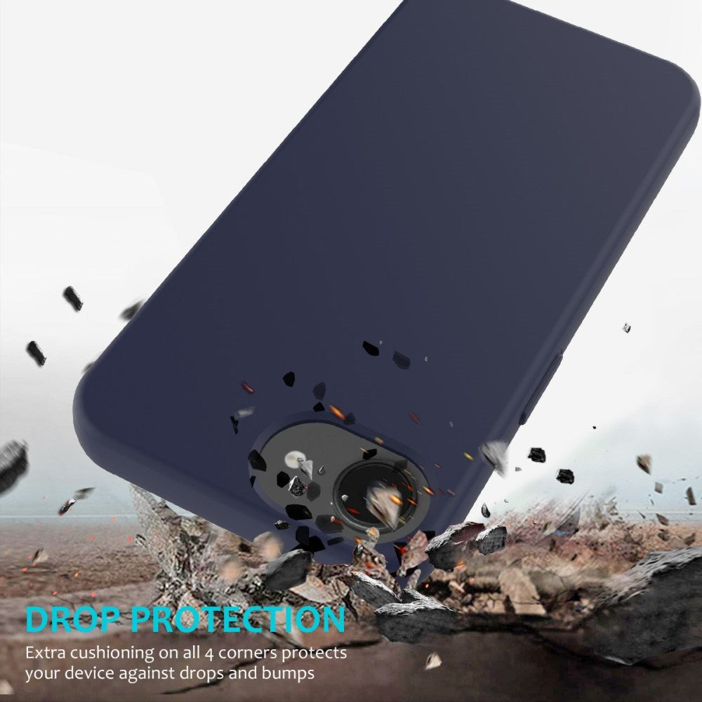 EIDERWOOD iPhone 17e / 16e Silikone Cover - Foret Inderside - Mørkeblå