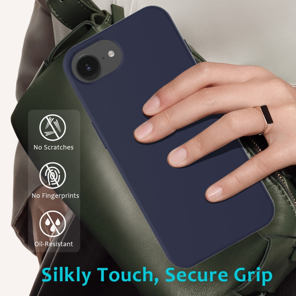 EIDERWOOD iPhone 17e / 16e Silikone Cover - Foret Inderside - Mørkeblå