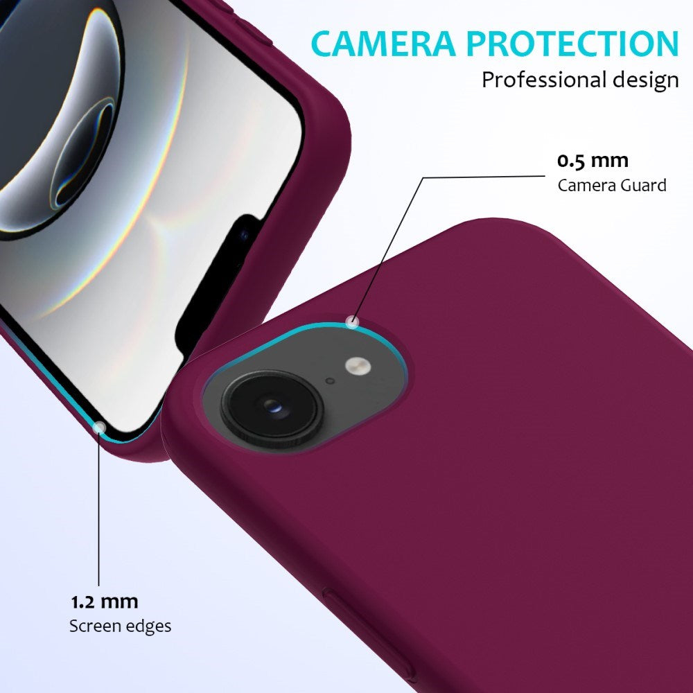 EIDERWOOD iPhone 17e / 16e Silikone Cover - Foret Inderside - Vinrød