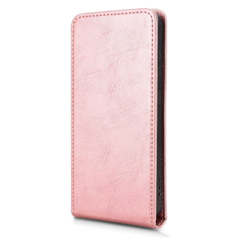 EIDERWOOD Samsung Galaxy S25 Edge Vertikalt Flip Case - Indbygget Kortholder - Rose Gold