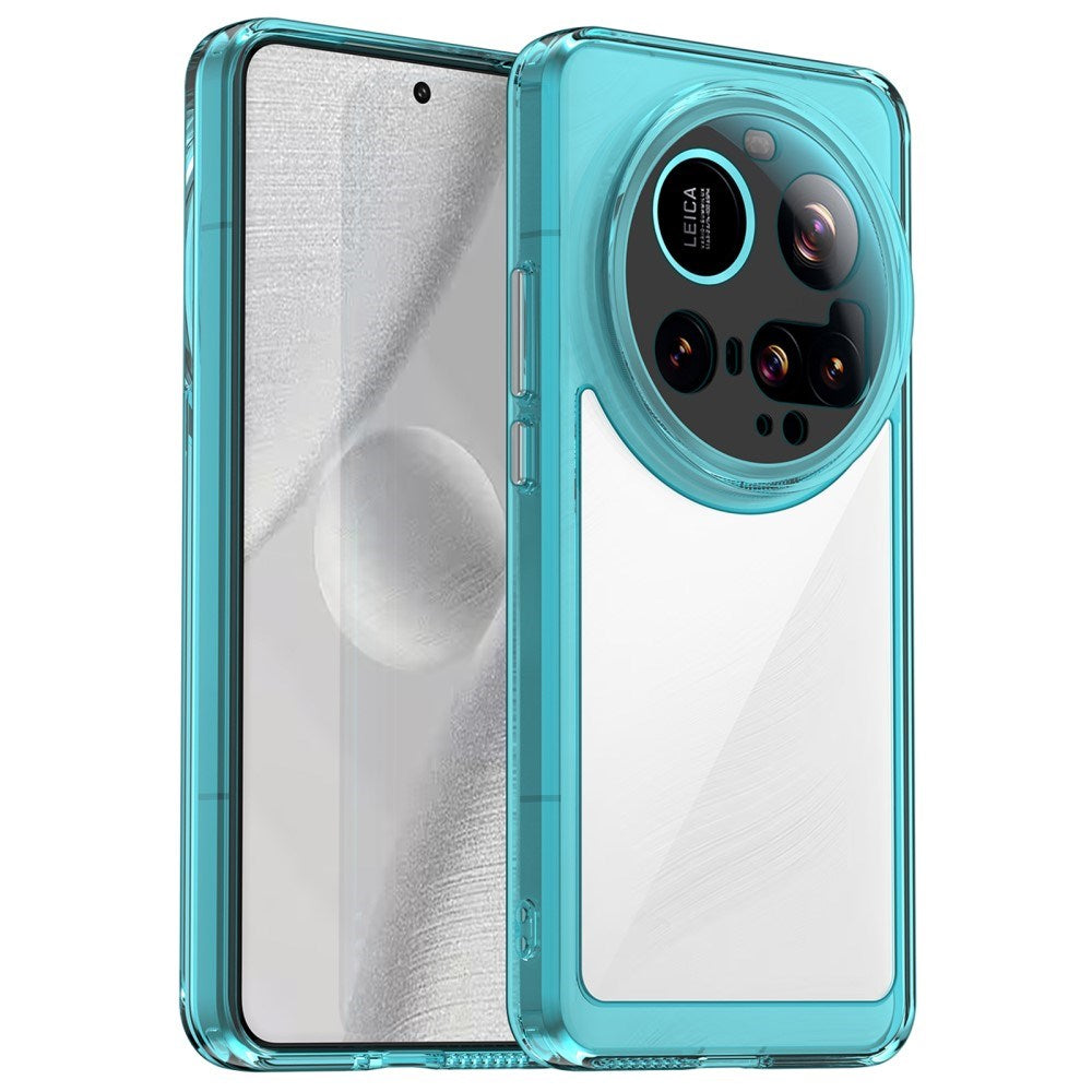 Xiaomi 15 Ultra - EIDERWOOD Hybrid Plastik Cover - Gennemsigtig / Turkis
