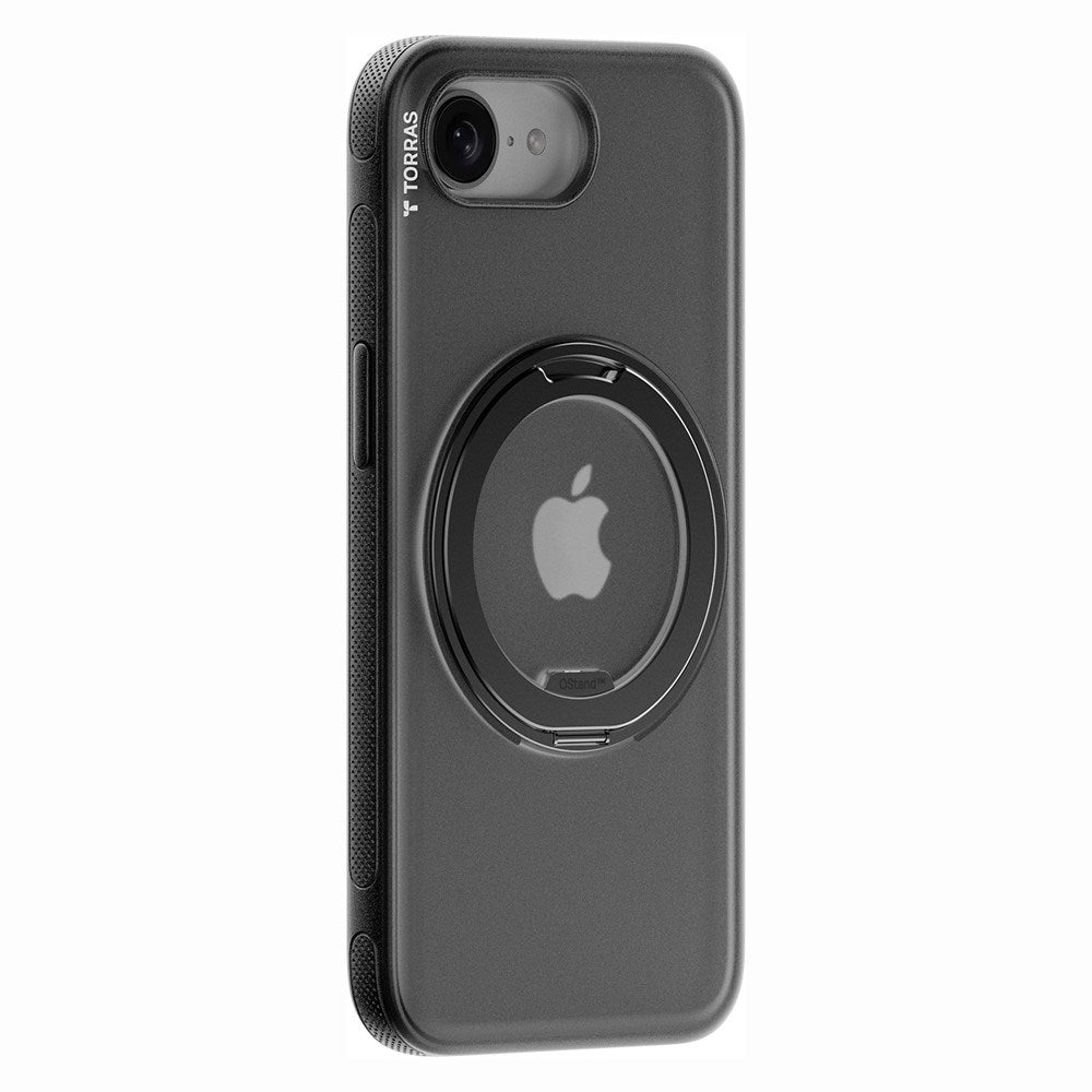 TORRAS - iPhone 17e / 16e - Hybrid Plastik Cover m. Kickstand - MagSafe Kompatibel - Sort