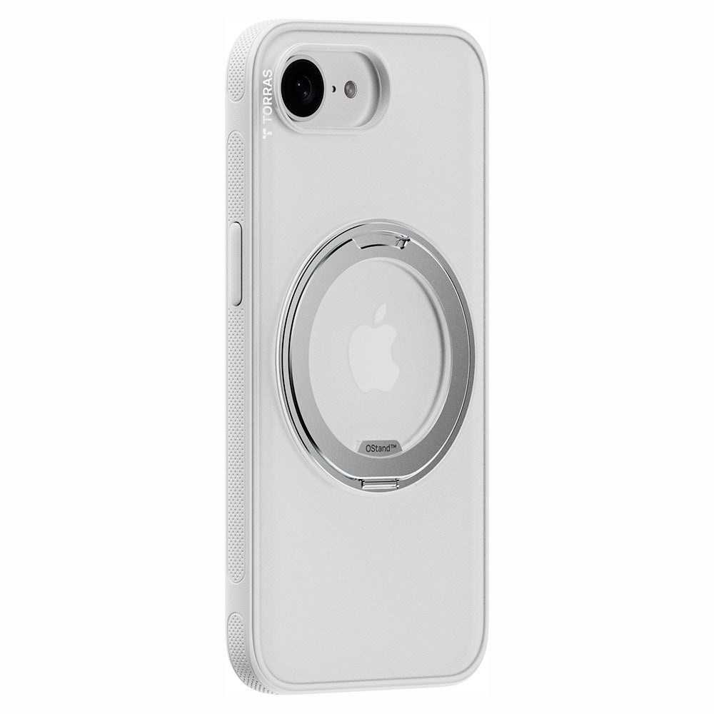 TORRAS - iPhone 17e / 16e - Hybrid Plastik Cover m. Kickstand - MagSafe Kompatibel - Hvid