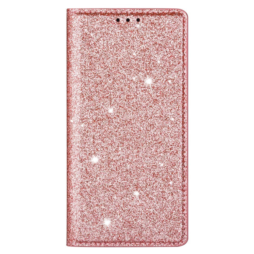 EIDERWOOD Samsung Galaxy S25 Edge Kunstlæder Flip Cover m. Pung - Glimmer - Rose Gold