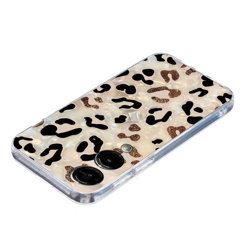EIDERWOOD Samsung Galaxy S25 Edge Fleksibel Plastik Bagside Cover m. Motiv - Gennemsigtig / Leopard