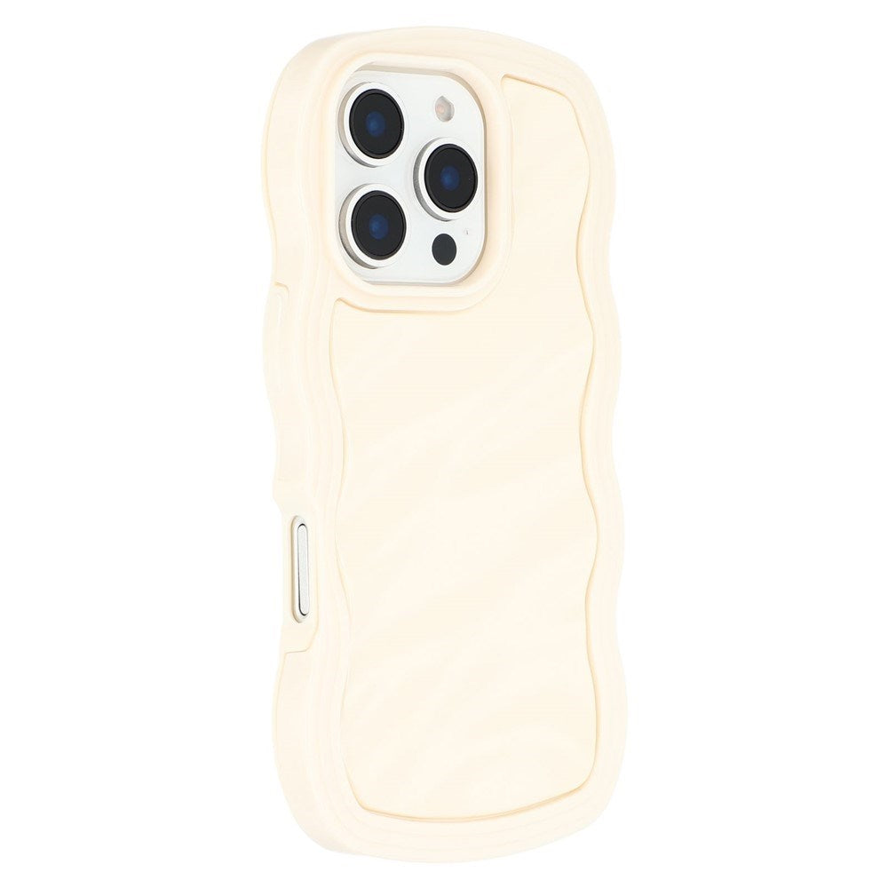 iPhone 16 Pro Max EIDERWOOD Hybrid Plast Wavy Bagside Cover - Beige