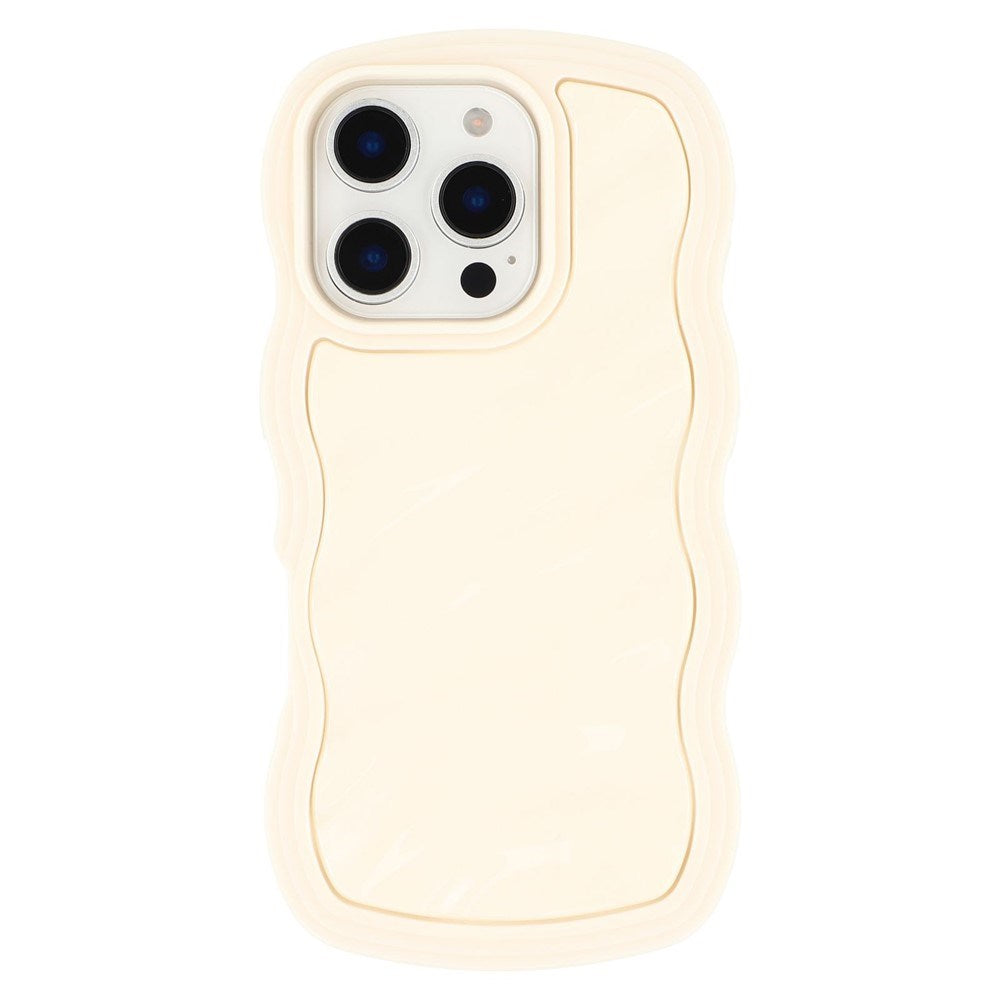 iPhone 16 Pro Max EIDERWOOD Hybrid Plast Wavy Bagside Cover - Beige