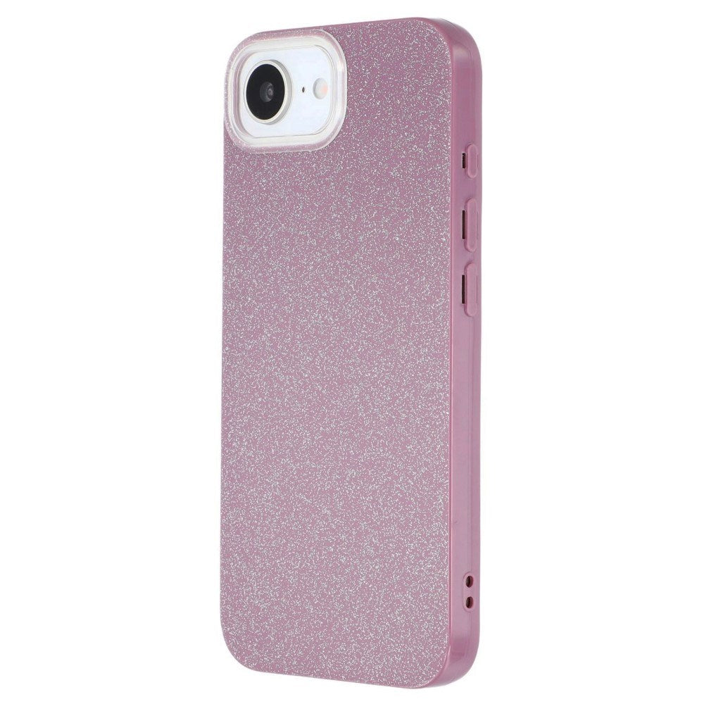 EIDERWOOD iPhone 17e / 16e Fleksibelt Plastik Bagside Cover m. Glimmer - Lyserød
