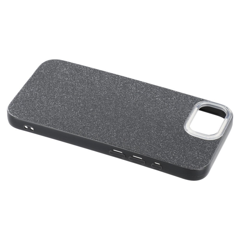 EIDERWOOD IPhone 16e Fleksibelt Plastik Bagside Cover m. Glimmer - Sort