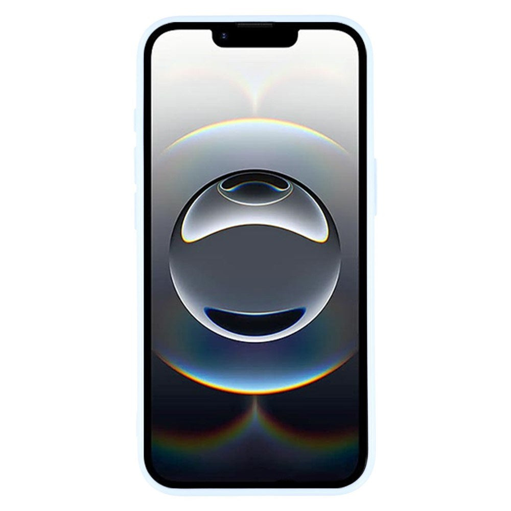 EIDERWOOD IPhone 16e Fleksibelt Plastik Bagside Cover m. Glimmer - Lyseblå