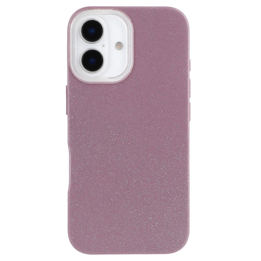 EIDERWOOD IPhone 16 Fleksibelt Plastik Bagside Cover m. Glimmer - Lilla
