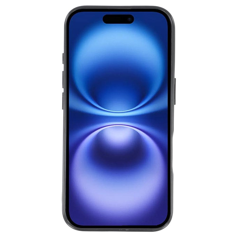 EIDERWOOD IPhone 16 Pro Fleksibelt Plastik Bagside Cover m. Glimmer - Sort