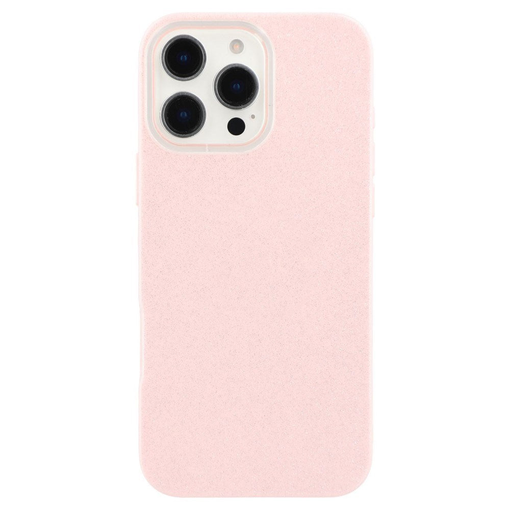 EIDERWOOD IPhone 16 Pro Fleksibelt Plastik Bagside Cover m. Glimmer - Lyserød
