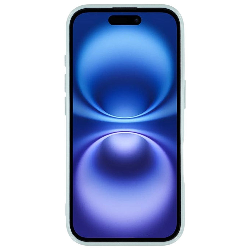 EIDERWOOD IPhone 16 Pro Fleksibelt Plastik Bagside Cover m. Glimmer - Lysegrøn