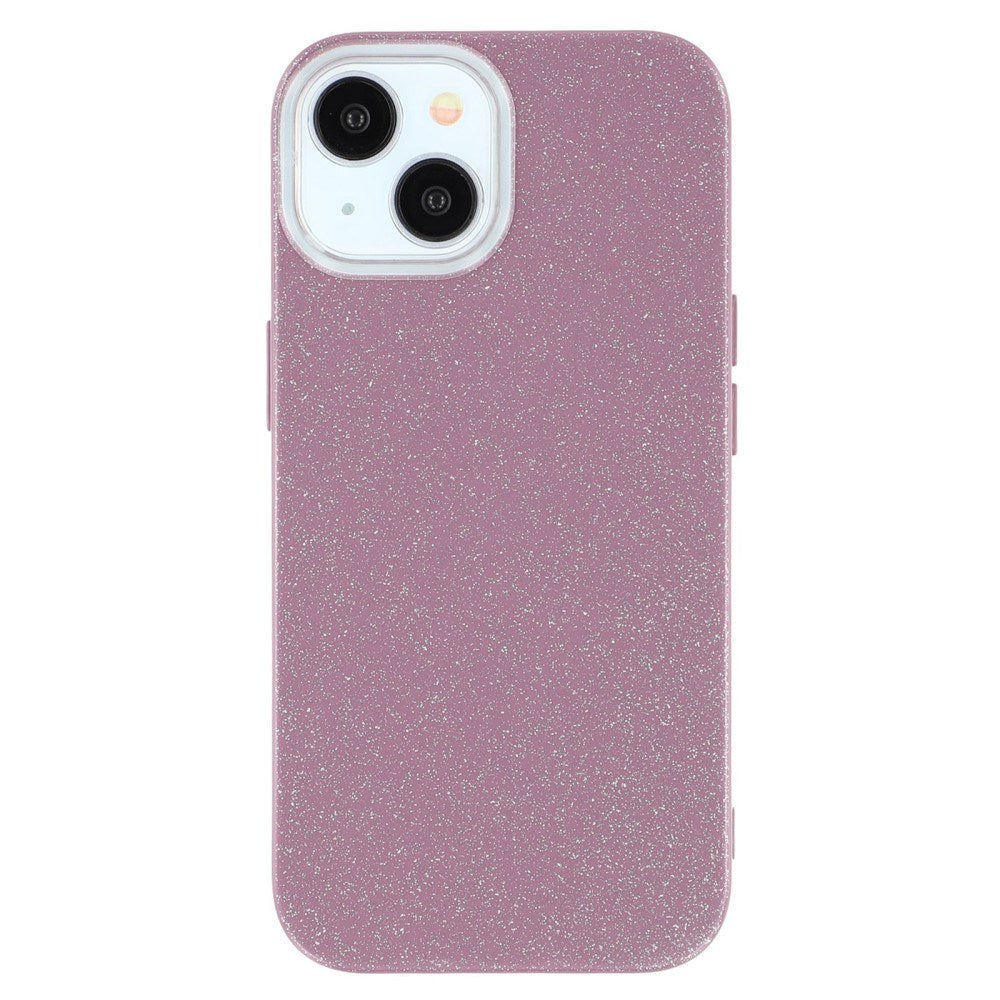 EIDERWOOD iPhone 14 / 13 Fleksibelt Plastik Bagside Cover m. Glimmer - Lilla