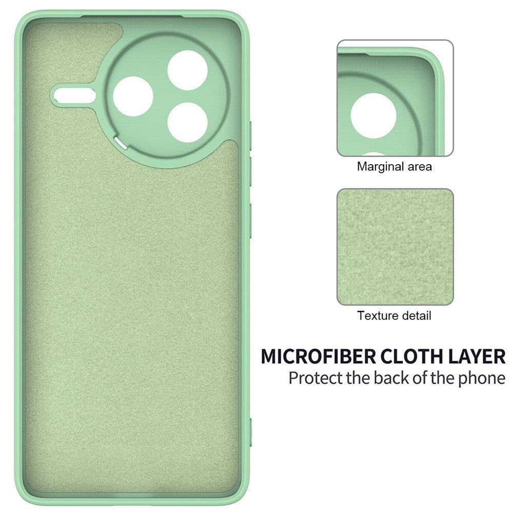 Xiaomi Poco F7 Pro EIDERWOOD Silikone Bagside Cover m. Strop - Grøn