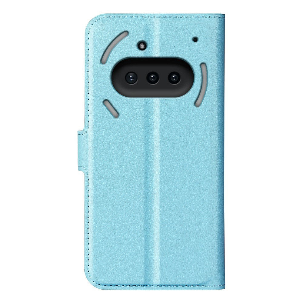 Nothing Phone (3a) - EIDERWOOD Kunstlæder Flip Cover m. Kortholder & Ståfunktion - Blå