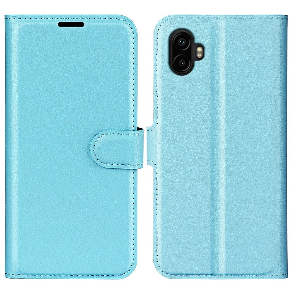 Samsung Galaxy Xcover 7 Pro - EIDERWOOD Kunstlæder Flip Cover m. Kortholder & Ståfunktion - Blå