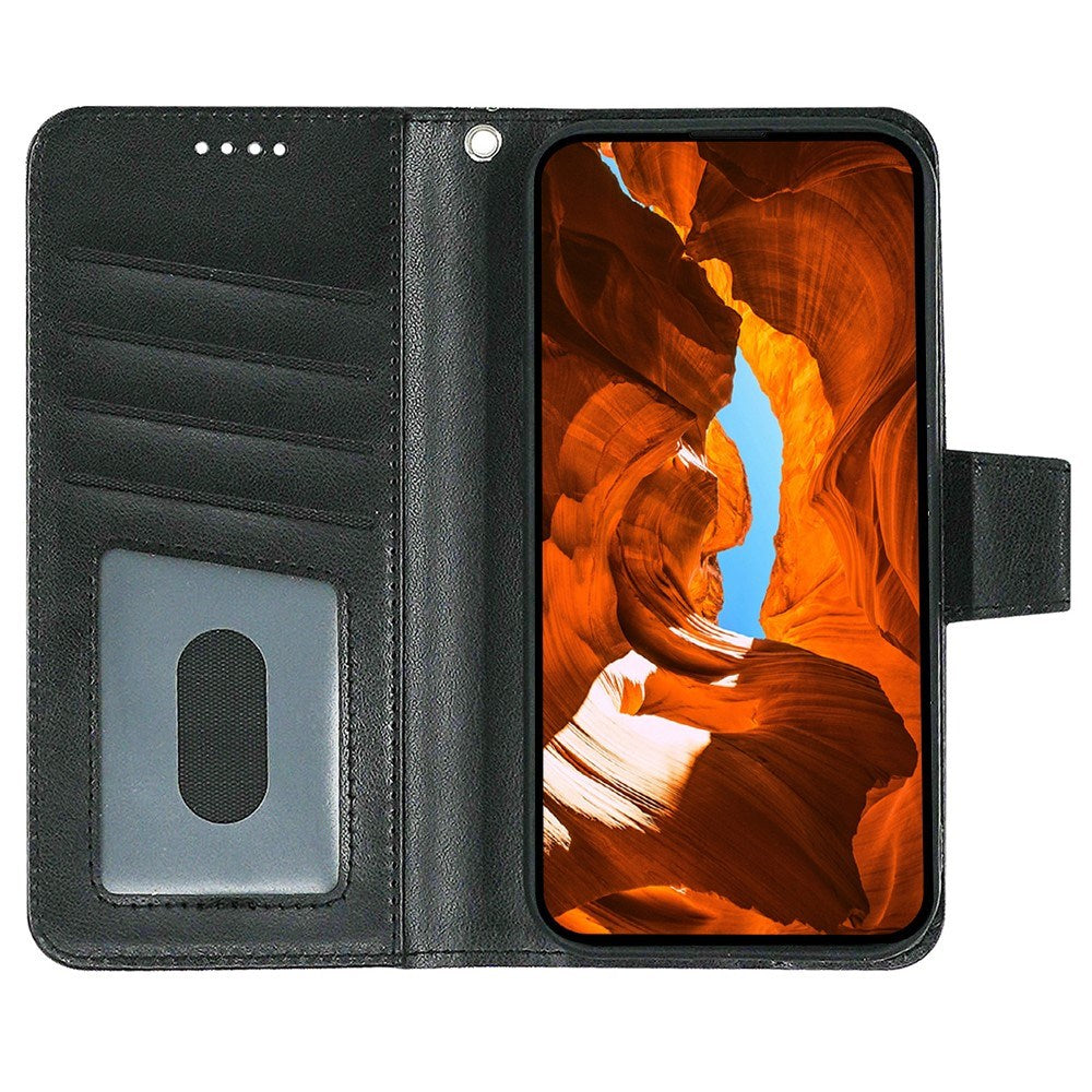 EIDERWOOD Xiaomi 15 Ultra - Imiteret Læder Flip Cover - Sort