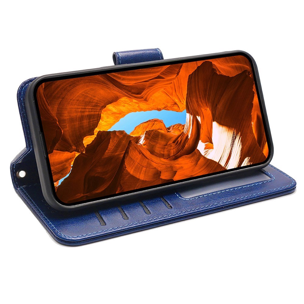 EIDERWOOD Xiaomi 15 Ultra - Imiteret Læder Flip Cover - Blå