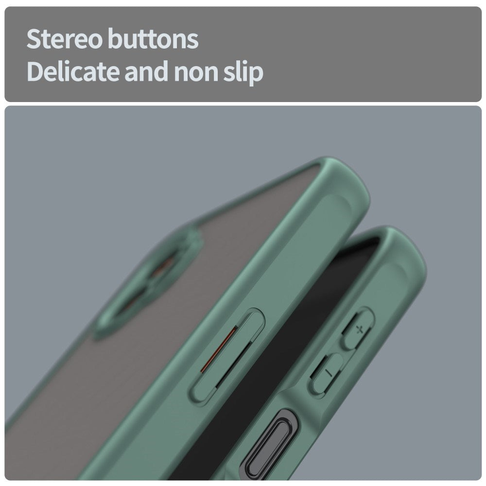 EIDERWOOD Samsung Galaxy Xcover 7 Pro Hybrid Plastik Bagside Cover m. Mat Bagside - Gennemsigtig / Grøn