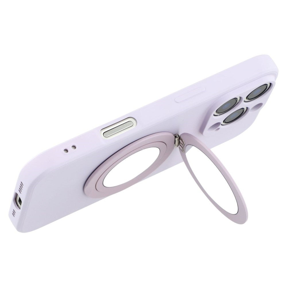 EIDERWOOD iPhone 16 Pro Hybrid Bagside Cover inkl. Kickstand m. Spejl - Lys Lilla