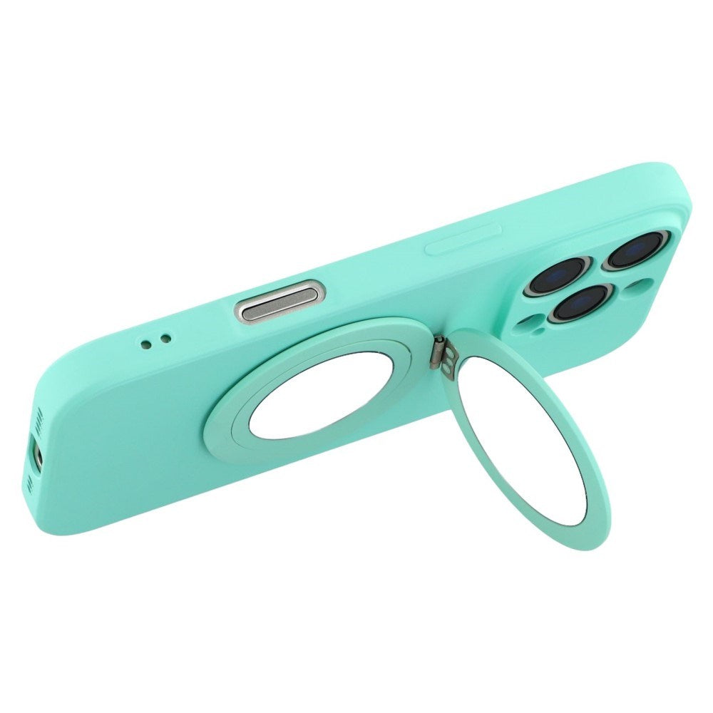 EIDERWOOD iPhone 16 Pro Hybrid Bagside Cover inkl. Kickstand m. Spejl - Neon Grøn