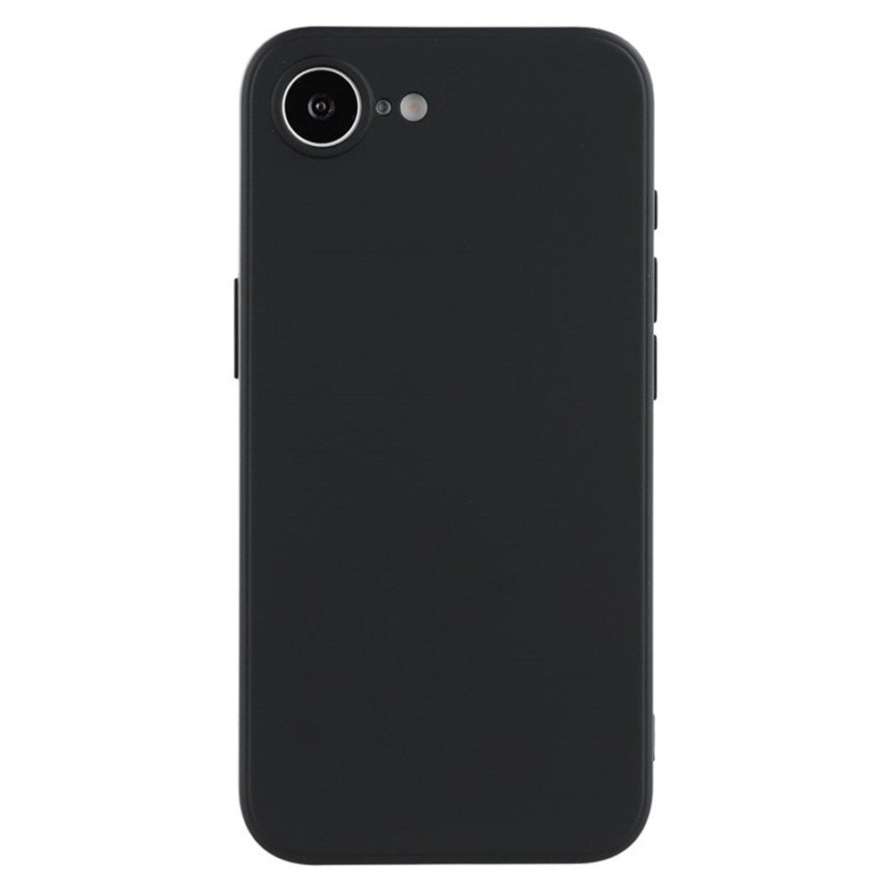 iPhone 17e / 16e Beskyttelsessæt m. Fleksibelt Plast Bagside Cover & Skærmbeskyttelse - Sort