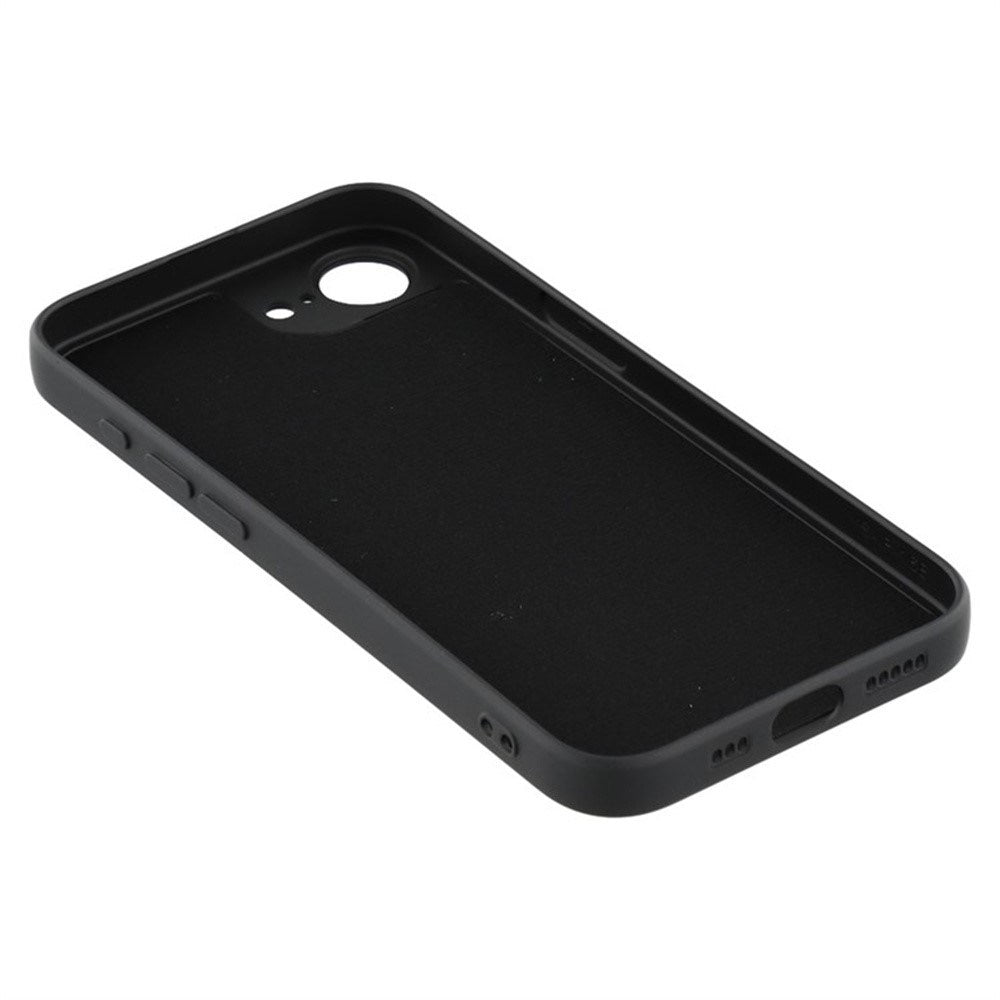 iPhone 17e / 16e Beskyttelsessæt m. Fleksibelt Plast Bagside Cover & Skærmbeskyttelse - Sort
