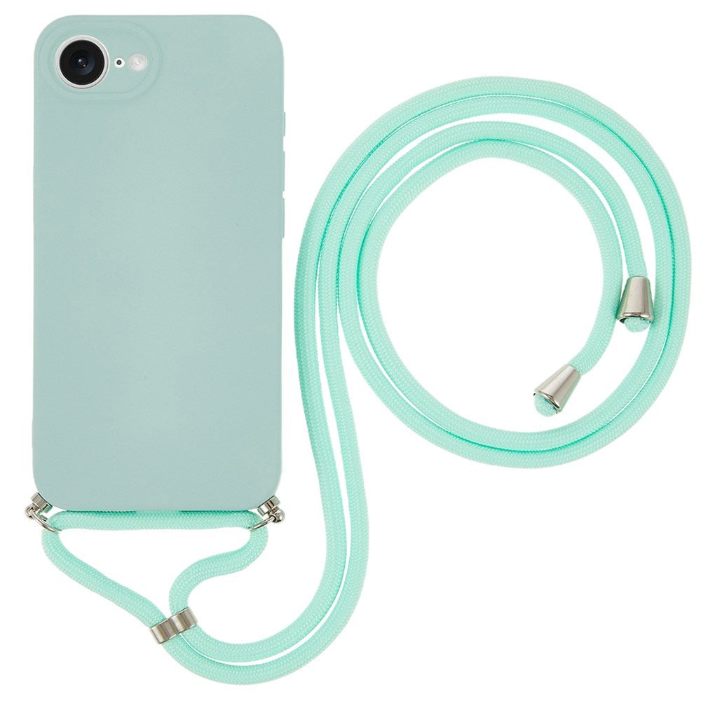 iPhone 17e / 16e EIDERWOOD Foret Plast Bagside Cover m. Strop - Lyseblå