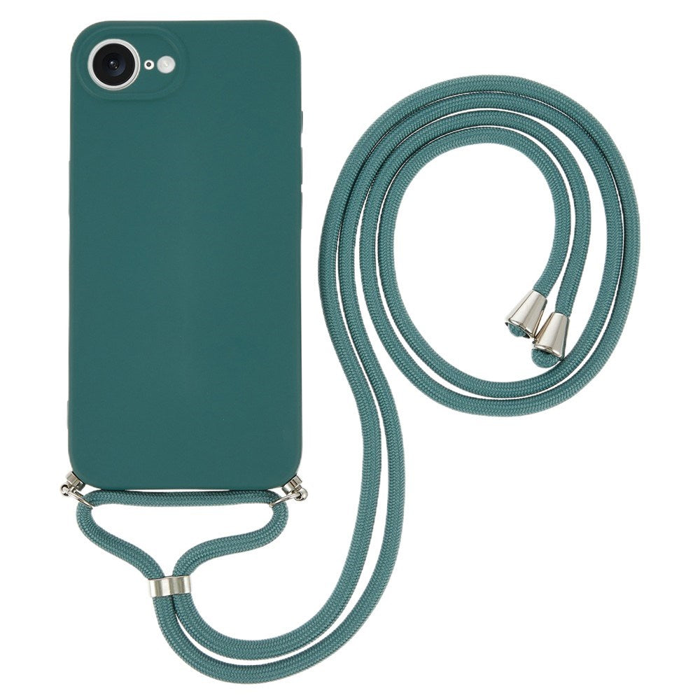 iPhone 17e / 16e EIDERWOOD Foret Plast Bagside Cover m. Strop - Mørkegrøn