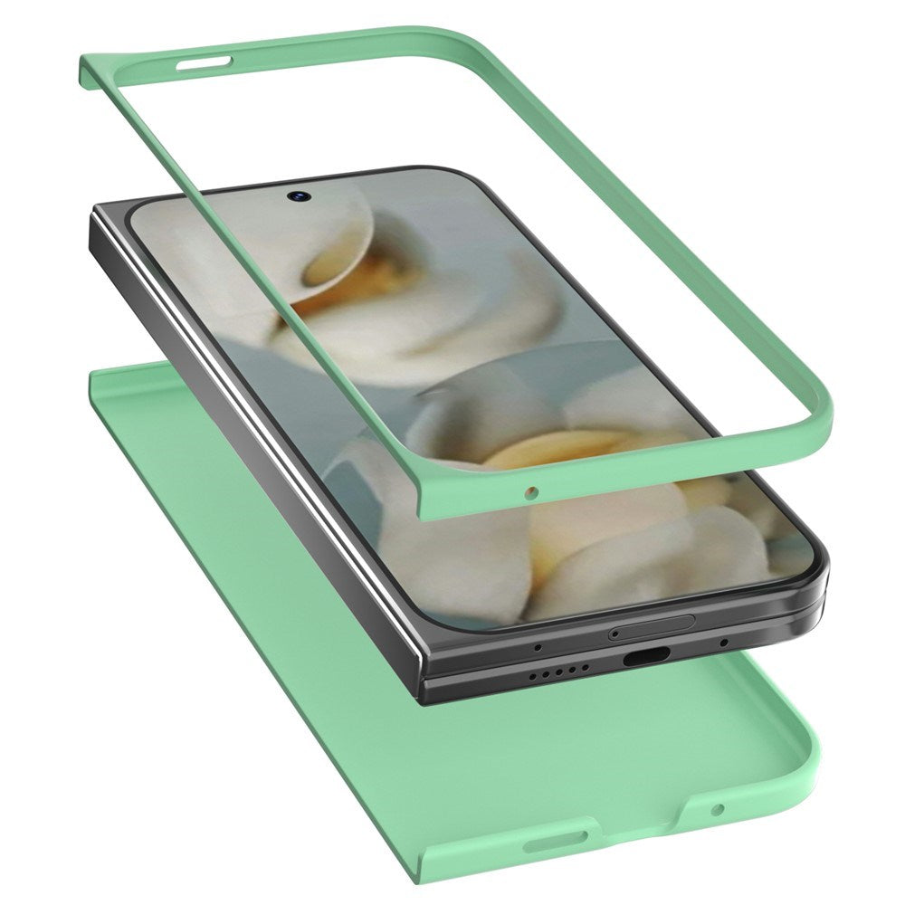 EIDERWOOD Google Pixel 10 Pro Fold Mat Hårdt Plastik Mobil Cover - Lysegrøn