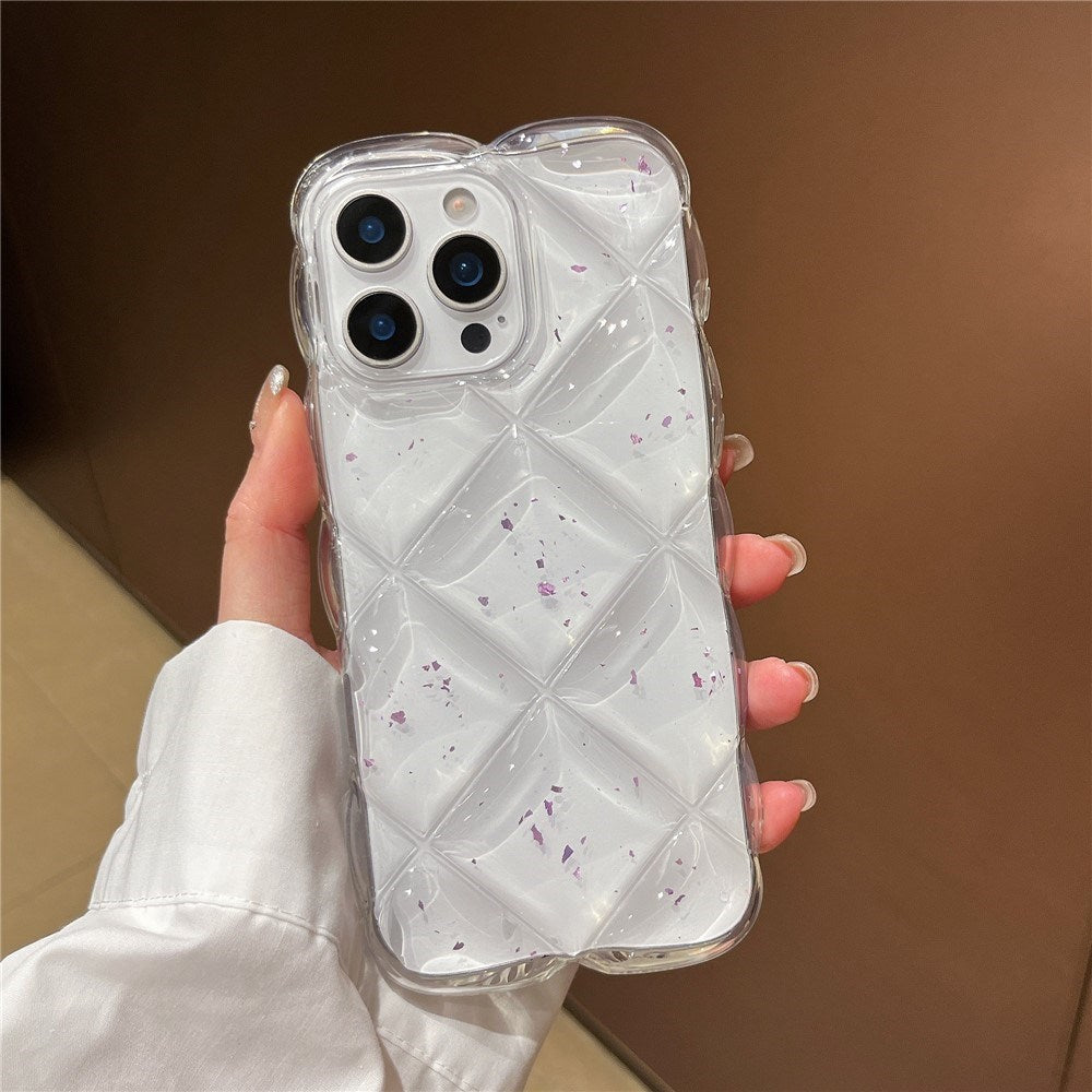 iPhone 16 Pro Max EIDERWOOD Tekstureret Fleksibelt Plast Bagside Cover - Gennemsigtig / Lilla