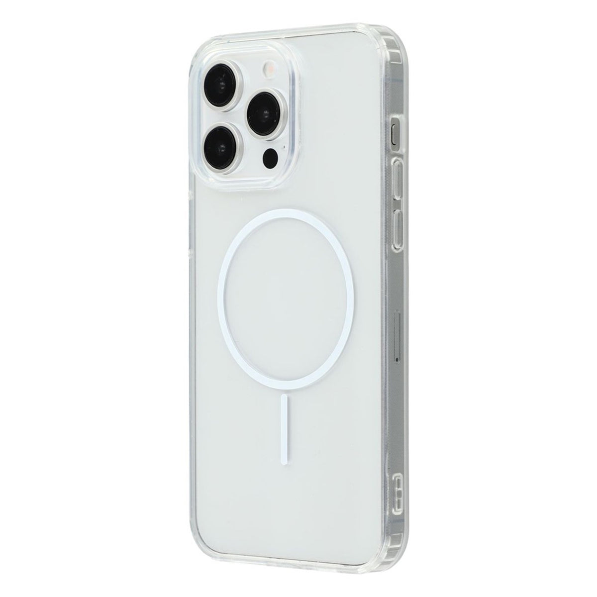 iPhone 15 Pro Max EIDERWOOD Hybrid Plast Bagside Cover - MagSafe Kompatibel - Gennemsigtig / Hvid