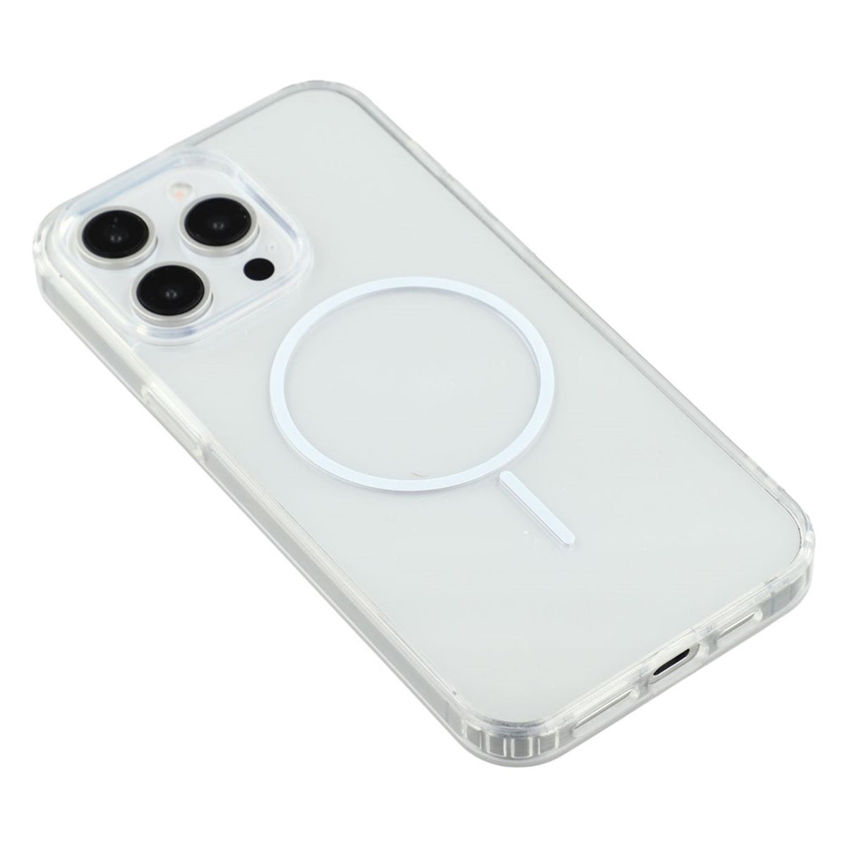 iPhone 15 Pro Max EIDERWOOD Hybrid Plast Bagside Cover - MagSafe Kompatibel - Gennemsigtig / Hvid