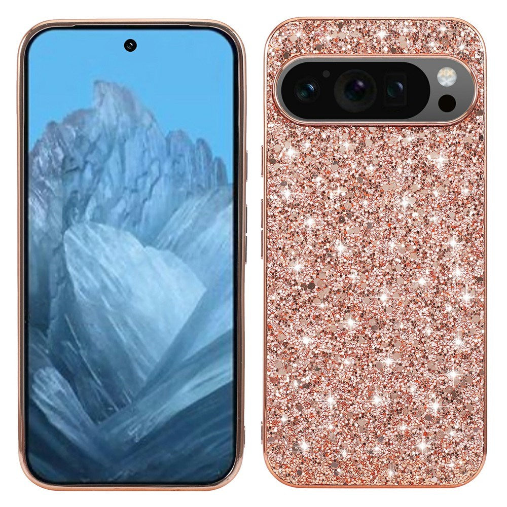 Google Pixel 10 Pro XL - EIDERWOOD Glitter Cover - Rose Gold