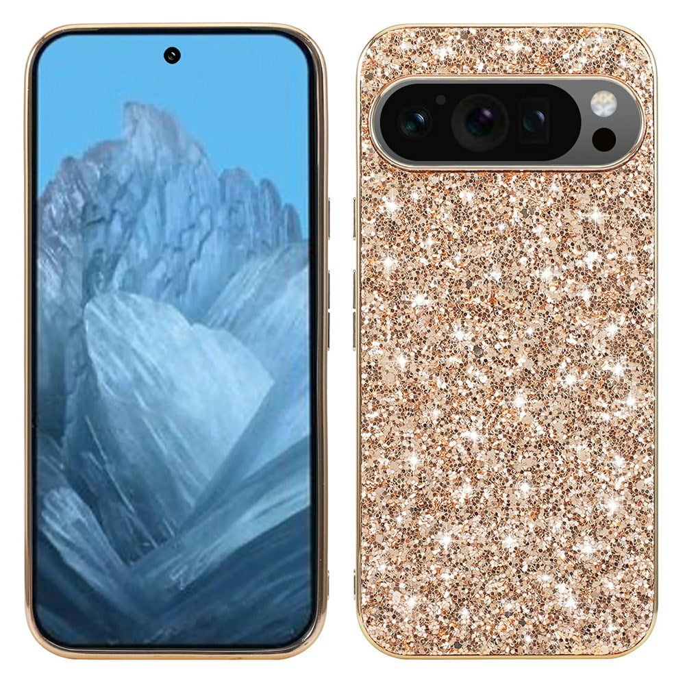 Google Pixel 10 Pro XL - EIDERWOOD Glitter Cover - Guld