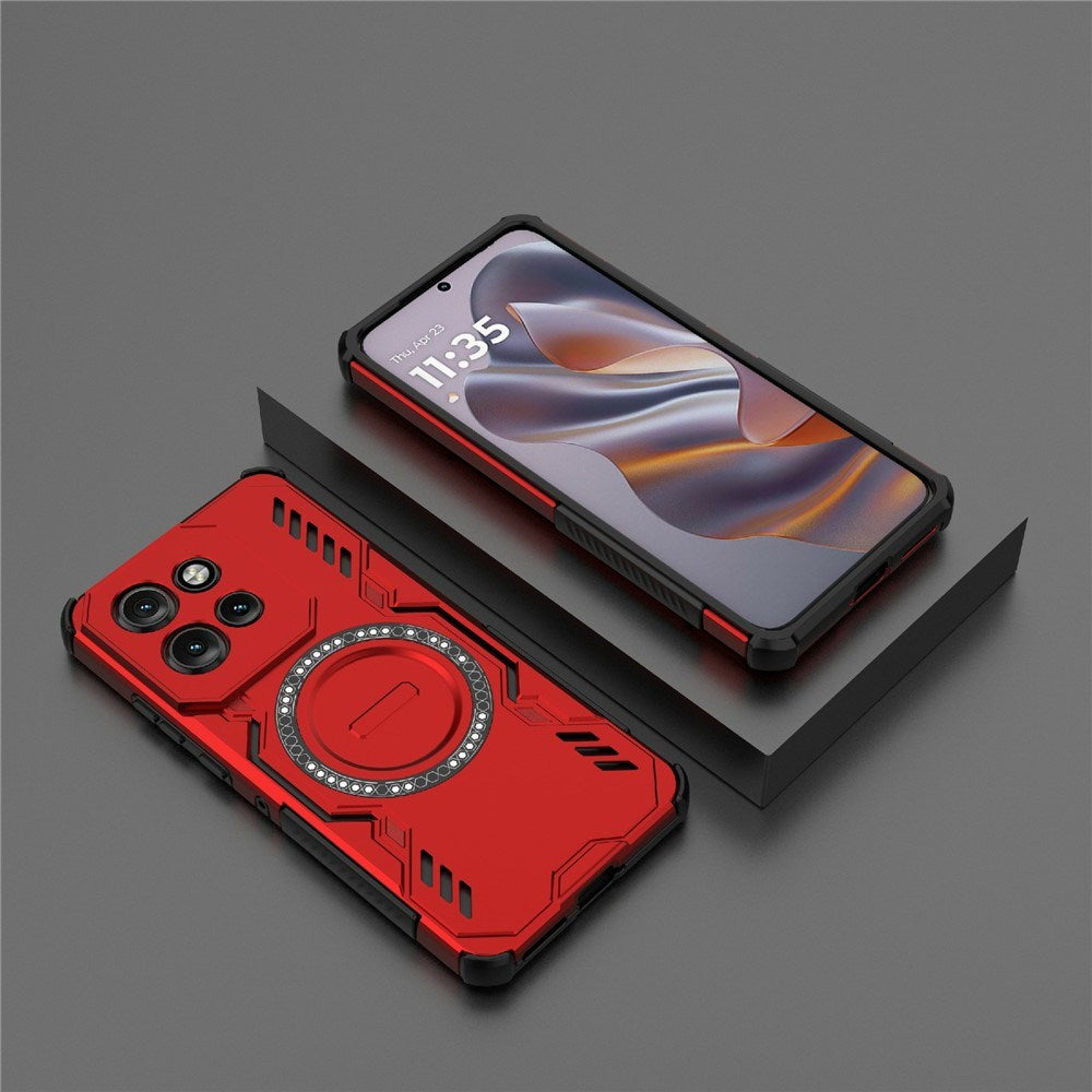 Motorola Edge 60 Neo / Edge 50 Neo / ThinkPhone 25 EIDERWOOD Håndværker Mobilcover - MagSafe Kompatibel - Rød