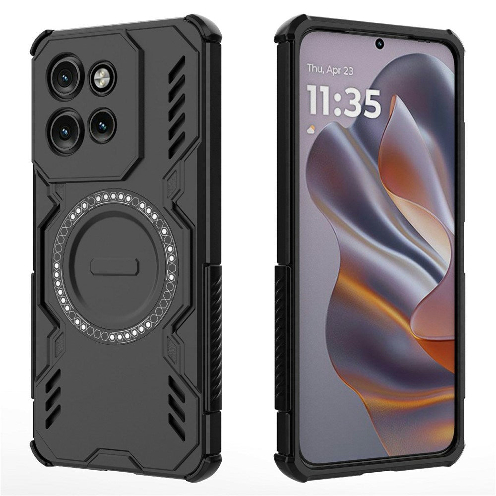 Motorola Edge 60 Neo / Edge 50 Neo / ThinkPhone 25 EIDERWOOD Håndværker Mobilcover - MagSafe Kompatibel - Sort