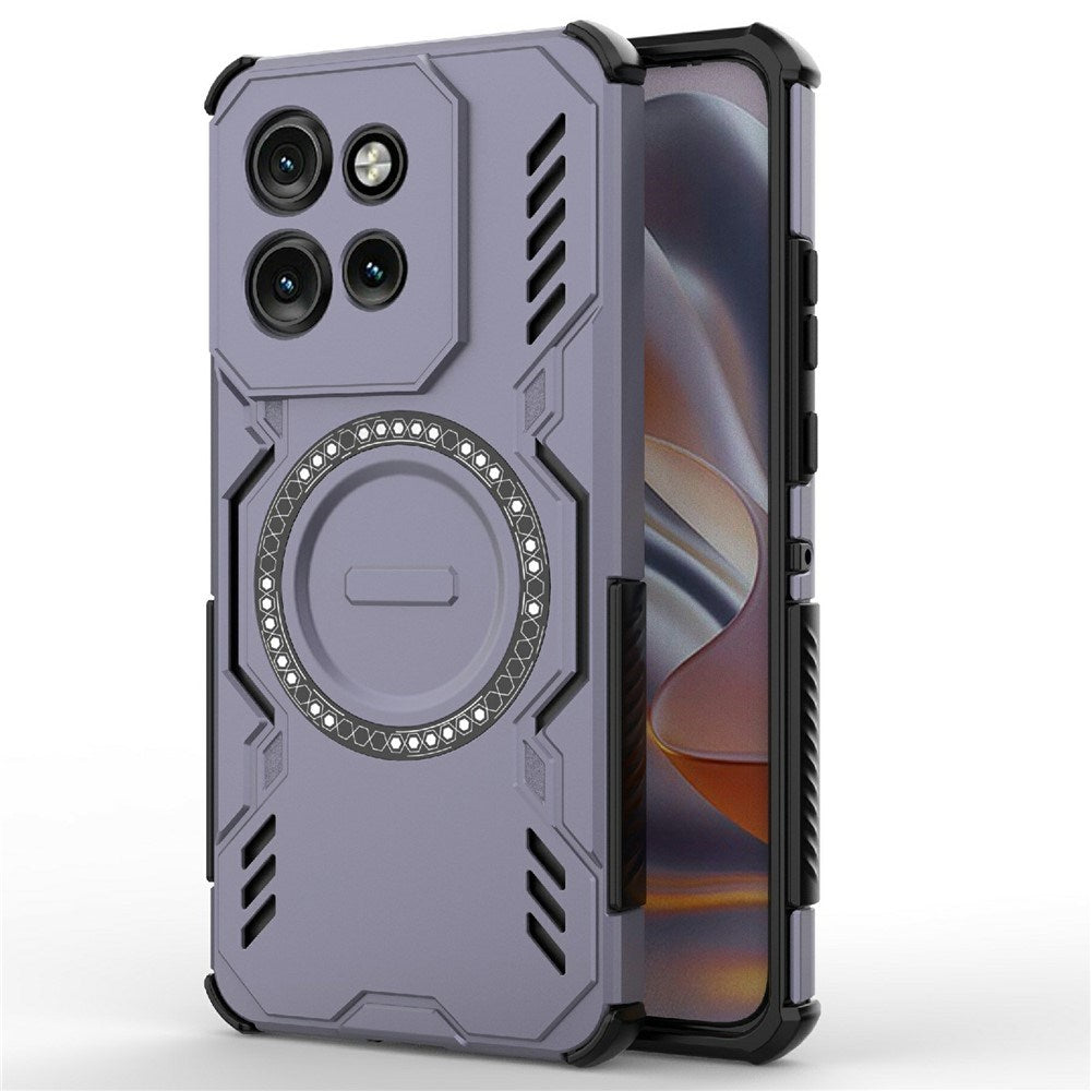 Motorola Edge 60 Neo / Edge 50 Neo / ThinkPhone 25 EIDERWOOD Håndværker Mobilcover - MagSafe Kompatibel - Lilla