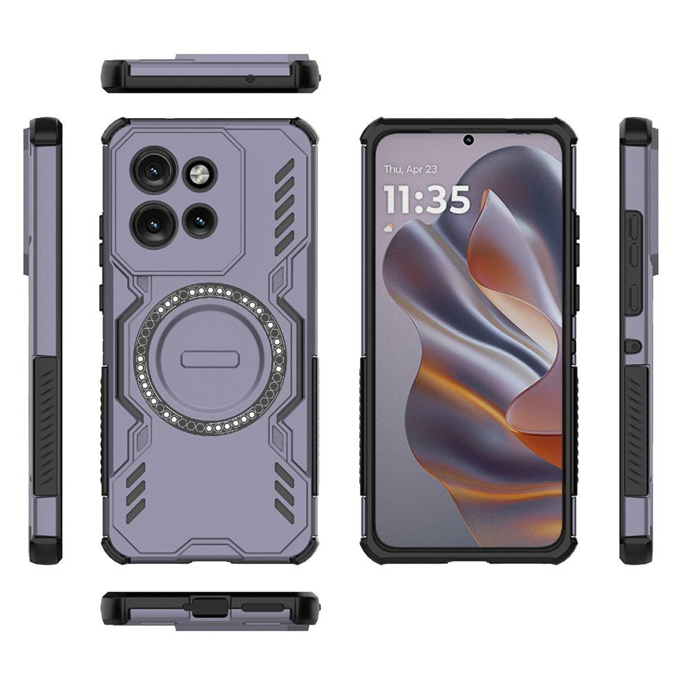 Motorola Edge 60 Neo / Edge 50 Neo / ThinkPhone 25 EIDERWOOD Håndværker Mobilcover - MagSafe Kompatibel - Lilla