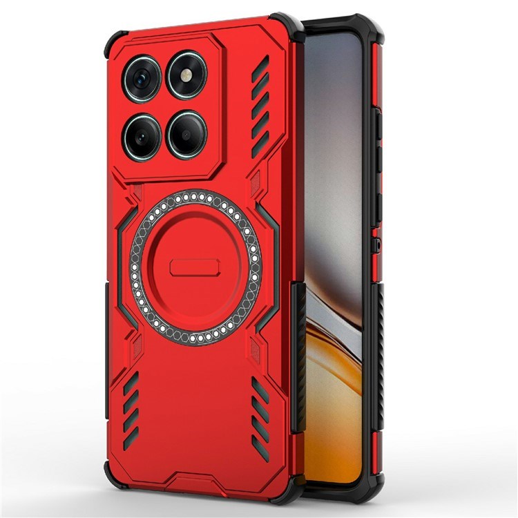 Motorola Edge 60 / Edge 60 Fusion - EIDERWOOD Hybrid Plastik Cover m. Varmeafledning - Rød