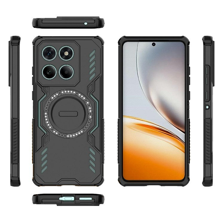 Motorola Edge 60 / Edge 60 Fusion - EIDERWOOD Hybrid Plastik Cover m. Varmeafledning - Sort