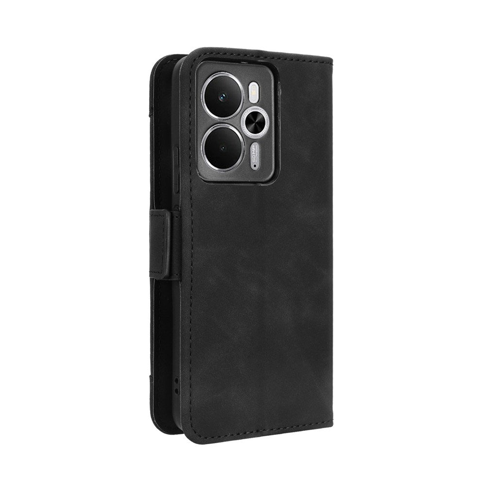 Realme 14 (5G) / 14T (5G) EIDERWOOD Kunstlæder Flip Cover m. Indbygget Kortholder - Sort