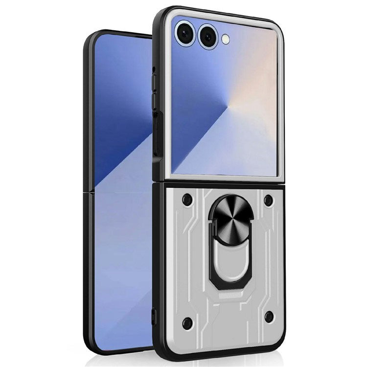 Samsung Galaxy Z Flip7 - EIDERWOOD Hybrid Håndværker Cover m. Kickstand - Hvid